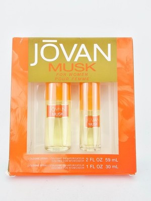 Jovan Musk Womens Cologne Spray Perfume Spray 1 oz 2oz Gift Set 2pc Coty