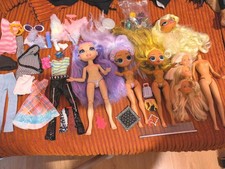 Doll Bundle Various Dolls+ Accessories Spare Parts Heads Clothes Shoes Job Lot