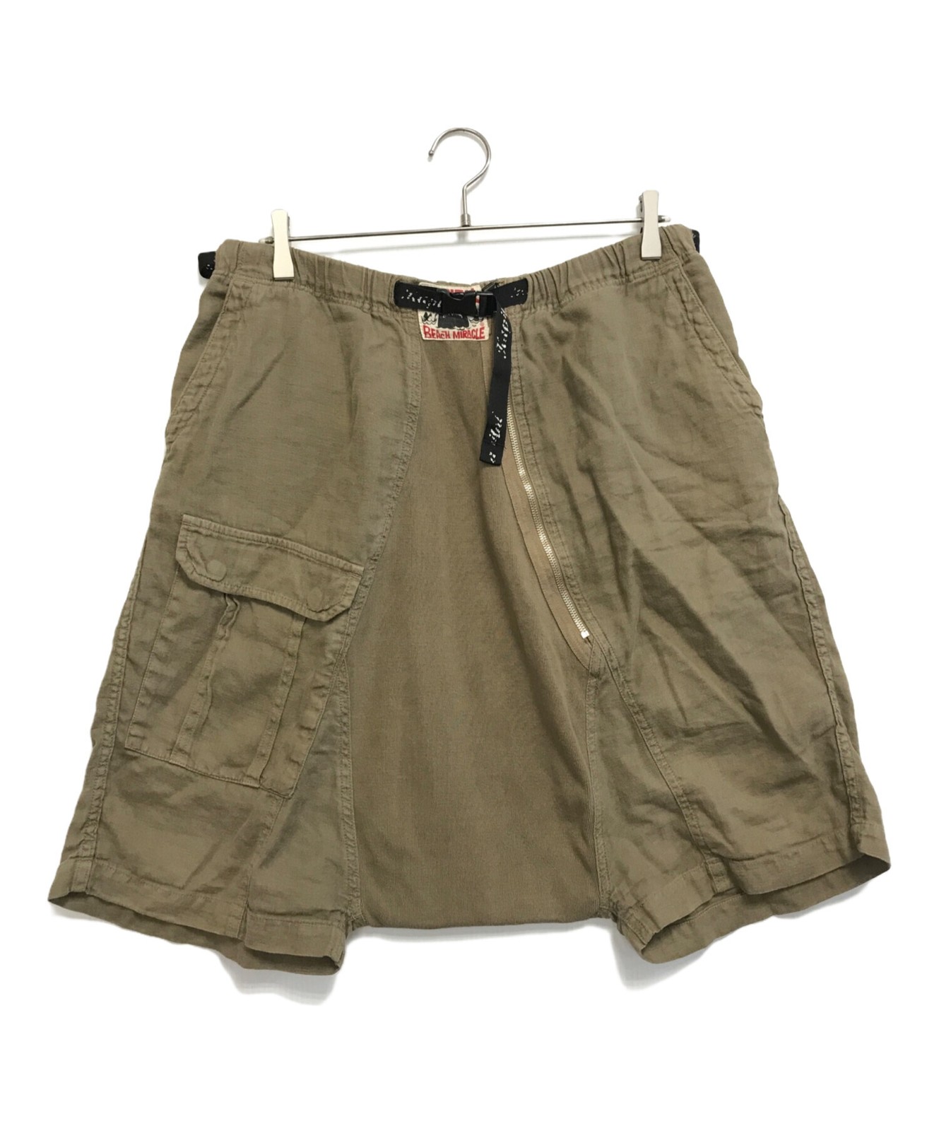 KAPITAL Beige Cotton Linen Shorts XL Authentic Japanese