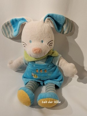 NICOTOY SIMBA DICKIE HASE Stofftier Kuscheltier Blau Latzhose Karotten 