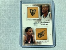 2000-01 SP Game Edition Authentic Floor Stephon Marbury Steve Francis #C3 