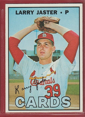 1967 Topps #356 Larry Jaster RC - St. Louis Cardinals - Set Break - 941   
