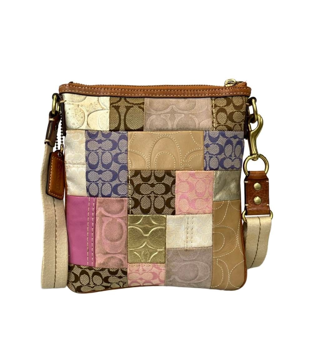 Coach Shoulder Bag Crossbody Patchwork Signature … - image 2