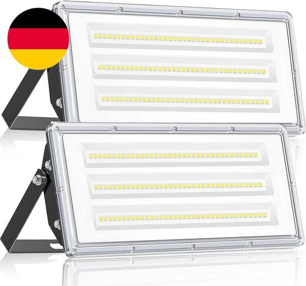 Yiqibro Led Strahler AußEn 100W 2 StüCk, 10000LM Superhell Fluter AußEn, Aussens-image
