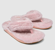 Women's Olukai Kipe'a Heu Fuzzy Thong Women's Slippers Soft plush flip fop US 10