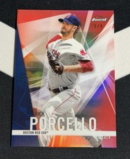 Rick Porcello 2017 Topps Finest Red Refractor /5 Boston Red Sox