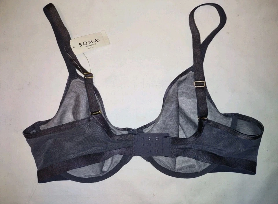 Sujetador Soma Intimates Unbelievable Lift cobertura perfecta, gris leopardo, talla 34C, nuevo con etiquetas Foto 2 de 2