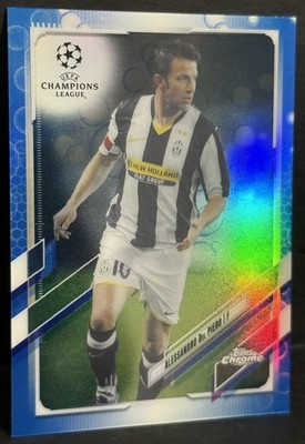 2020-21 Topps Chrome UCL Juventus Alessandro Del Piero Blue