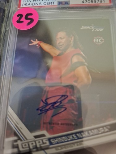 Shinsuke Nakamura 2017 Topps WWE Then Now Forever Auto #160 RC #97/99 PSA Authen - Picture 2 of 4