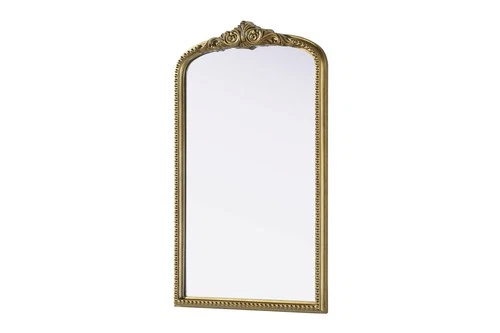 Elegant Decor Naomi Vintage Resin Mirror 22X36 in Antique Brass - Picture 4 of 7