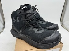 Under Armour Micro G Valsetz Zip Mid Tactical Boot Men's Black Lace Up - 9