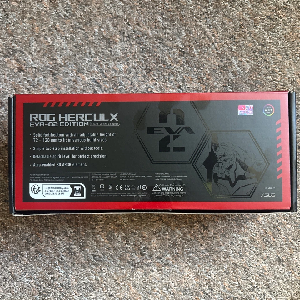 ASUS ROG Herculx EVA-02 Graphics Card Holder Neon Genesis Evangelion Limited - Image 2 of 2
