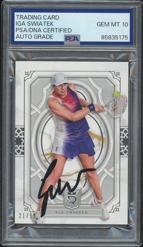 2024 Topps Royalty #75 Iga Swiatek Signed Tennis Card /99 PSA/DNA AUTO 10 WTA