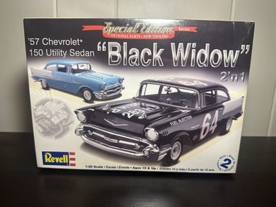   2009 Revell Black Widow Special Ed 1/25 Scale '57 Chevy 150 Utility Sedan 