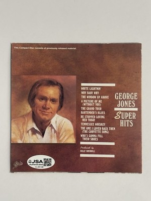 George Jones Super Hits CD Signed Autographed JSA COA | eBay