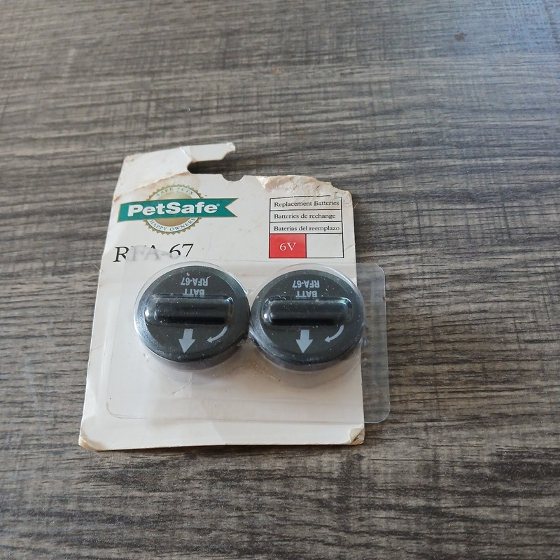 PetSafe RFA-67D-11 Replacement 6-Volt Battery 2pk Untested 