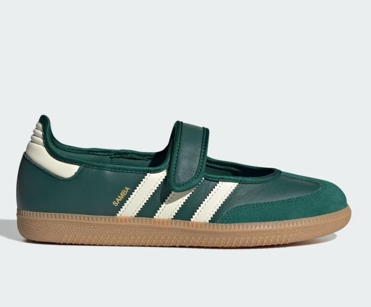 NEW adidas Samba Jane Green White Gum JR7340 Size(s) 6w-8.5w NO