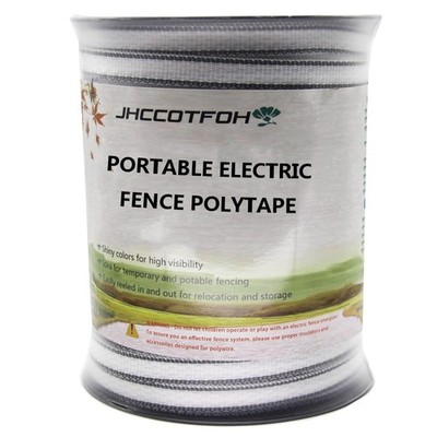 Electric Fence Polytape, 5 Strands of Electrical Conductors Poly Electric Fen...