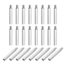 24Pcs Hex Spacer Screws M4x35mm+6mm Nickel Plated Motherboard Standoffs