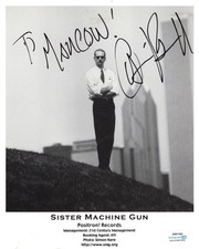 Sister Machine Gun Chris Randall Signed Promo Photo ACOA