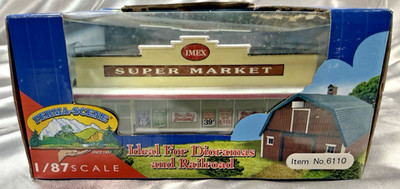 Imex Model Co. Perma-Scene HO Scale #6110 Supermarket Brand New Box Minor Damage
