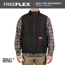 Milwaukee Men's Large Black FREEFLEX Lightweight Insulated Vest
