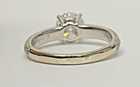 18k White Gold Ring IGI Lab Grown Diamond 1.34 CT Round 0.56 CT Natural Diamonds — photo 10