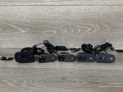Lot of 5 Logitech HD Webcam 720p 2x Logi V-U0018, 2x V-U0015 and 1x V-U0023