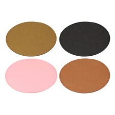 4 Pcs Felt Base Shaper 8x8 Inch, Bag Bottom Shaper Pad Oval 4 Color