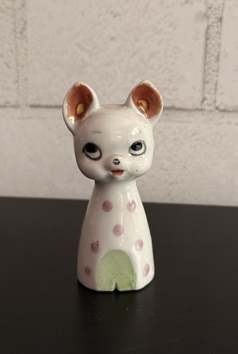 vintage cute retro ceramic kitsch/kawaii deer~fawn figurine 1950-60’s Japan MCM