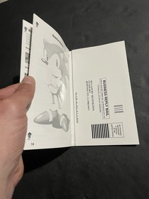 sonic 3d blast sega saturn Manual only with registration card