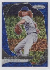 2020 Panini Prizm Tier II Quick Pitch Blue Donut Circle /199 Dustin May #126 ms9