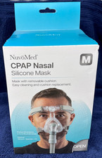 New NuvoMed CPAP Silicone Nasal Mask sz M w/removable cushion NIB FREE SHIPPING