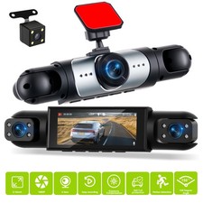 HD 1080P 4 Way Lens Car DVR Dash Cam Video Recorder G-Sensor Night Vision Camera