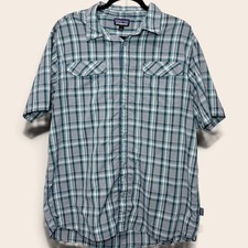 Patagonia Plaid Button Down Shirt L Gorpcore Hiking Outdoor Trail Utility