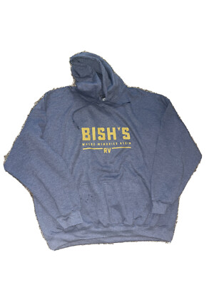 NEW Men's Blue BISH'S RV Hoodie Size 3XL