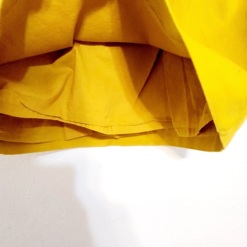 Boden Skirt size 4 Mustard Yellow MOD Above Knee Buttons Casual Preppy - Picture 3 of 10