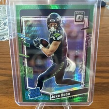 2023 Donruss Optic Football Rated Rookie Green Hyper Card Jake Bobo #288