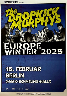 DROPKICK MURPHYS 2025 BERLIN - orig. Concert Poster - Konzert Plakat - DIN A1