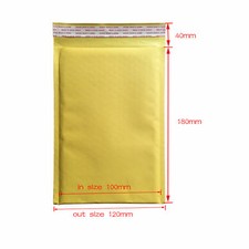 50x 4.7'' x 7"KRAFT BUBBLE MAILERS PADDED ENVELOPE 12X18cm