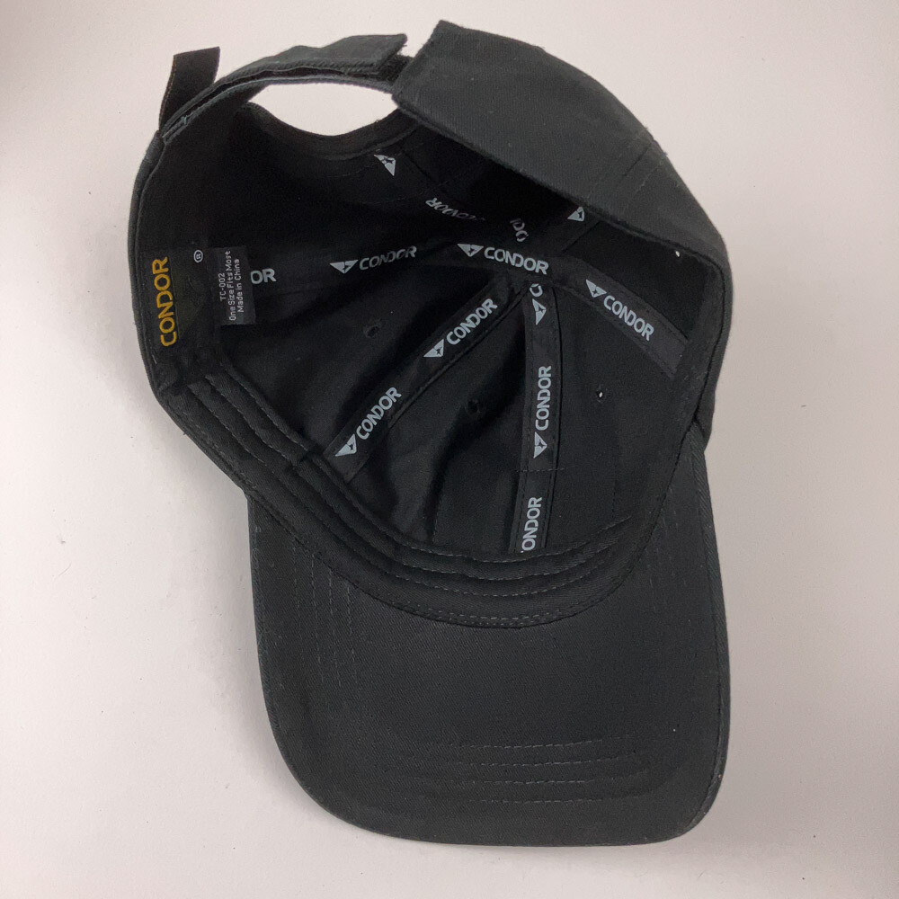 Condor front top back hook loop hat black TC-002 - image 4