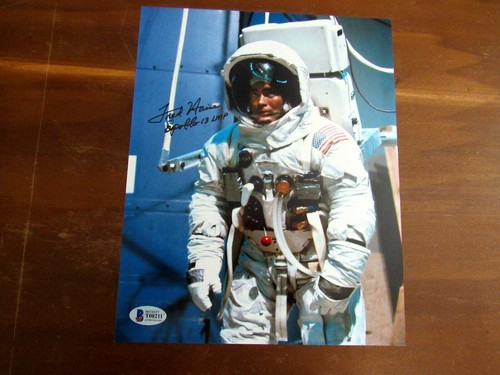 FRED HAISE APOLLO 13 LMP NASA ASTRONAUT SIGNED AUTO COLOR 8 X 10 PHOTO BECKETT - Picture 2 of 3