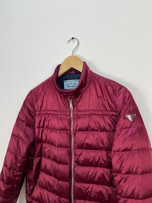 Prada Down Quilted Puffer Jacket Lightweight Women's Size 42 | eBay