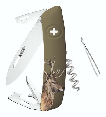 SWIZA D05 HUNTING COLLECTION POCKET KNIFE MULTITOOL w. SAW / RED DEER ** NEW **