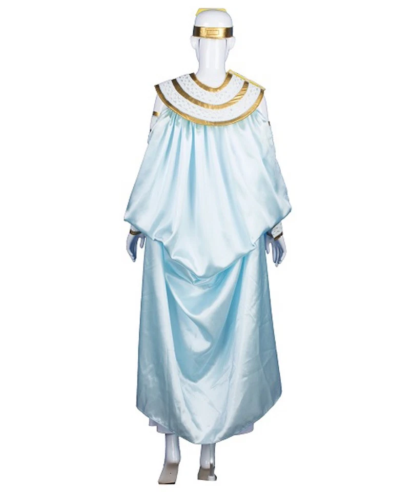 Disfraz histórico de Halloween reina egipcia HPO, dorado y blanco HC-1159 Foto 4 de 4