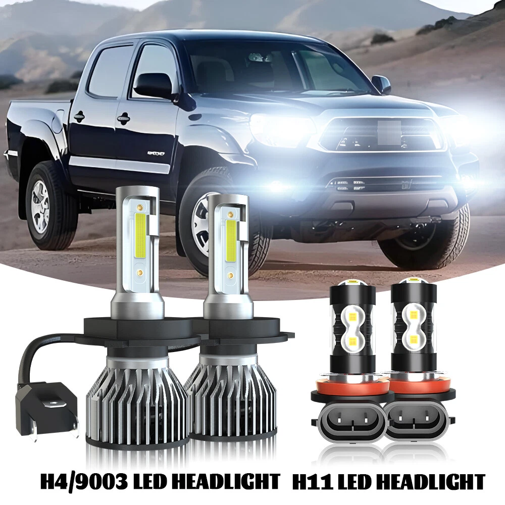 For Toyota Tacoma 2012-2014 2015 LED Headlight High/Low + Fog Lights Bulbs