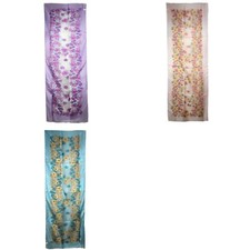 NWT Genuine 100 Mulberry Silk Scarf 20"x65" Long Rectangle Shawl Wrap