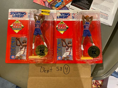 Lot of 2 1995 Kenner Starting Lineup GRANT HILL Detroit Pistons