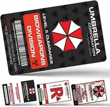 Credit Card Skin 4pcs Umbrella Corporation Credit Card Skin Sticker Cover