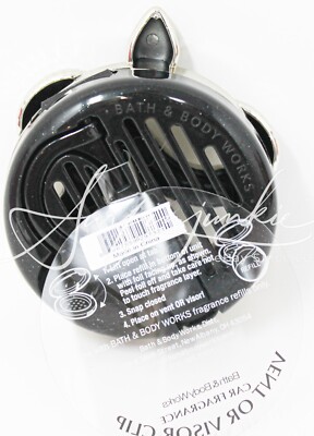 Bath Body Works Scentportable Holder Car Visor Vent Gold Serpent